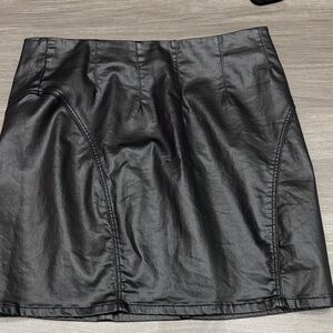 Sleek Black Mini Skirt